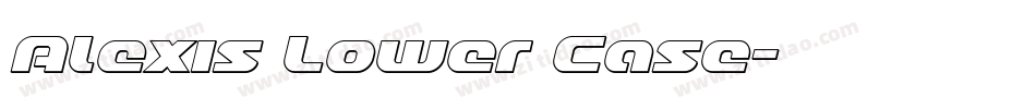 Alexis Lower Case字体转换